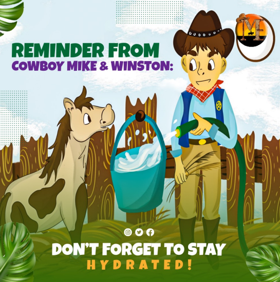 Cowboy Mike and his best friend, Winston the miniature pony, savoring a day filled with adventures.