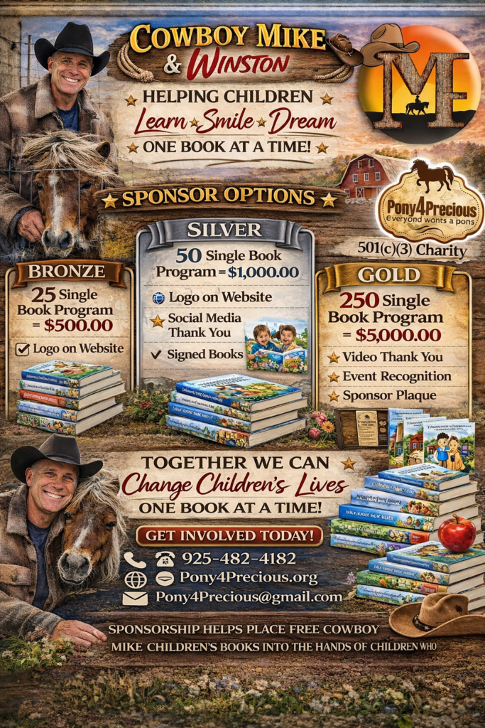 1 Cowboy Mike promoting charity sponsorships